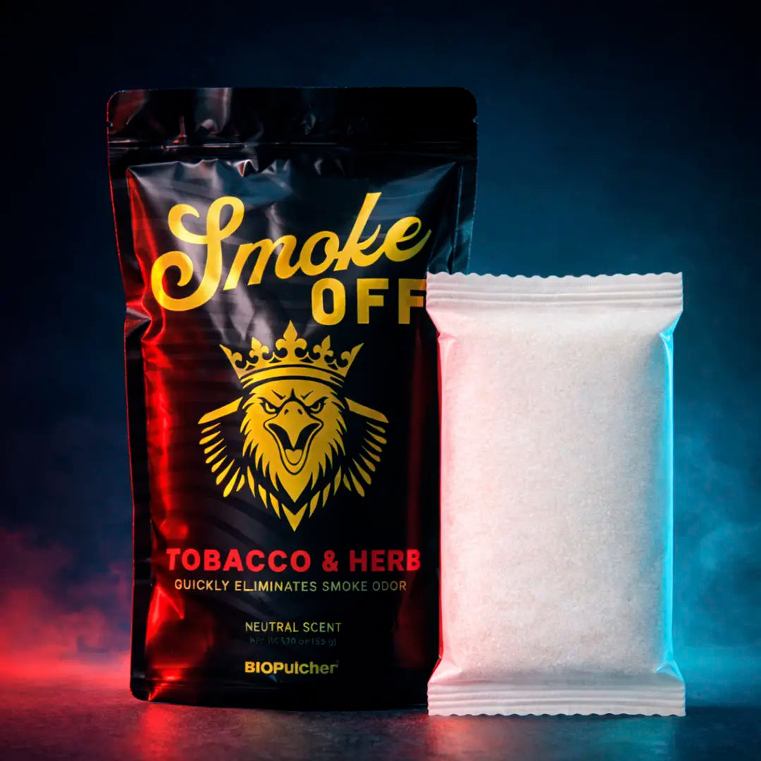 Tobacco and herb smoke odor eliminator