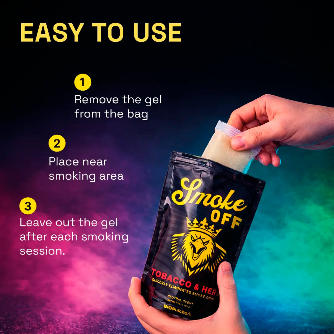 Tobacco and herb smoke odor eliminator